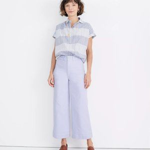 Madewell Petite Emmett Wide-Leg Crop Pants 30P Iced Lilac